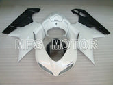 Ducati 848 / 1098 / 1198 2007-2011 Injection ABS Fairing - Factory Style - Black White - MFS4138